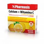 Calcium + Witamina C Pharmasis o smaku cytrynowym