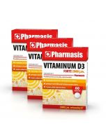 3x Witamina D3 FORTE 2000 j.m. Pharmasis