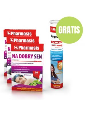 3x Na Dobry Sen. Suplement diety +  GRATIS: Magnesium + B6 Forte. Suplement diety