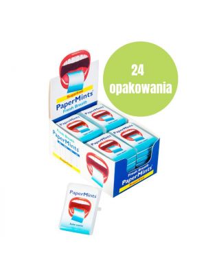 Miętowe listki odświeżające PaperMints. 24 opakowania 