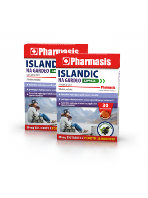2x Islandic na gardło EXPRESS Pharmasis 